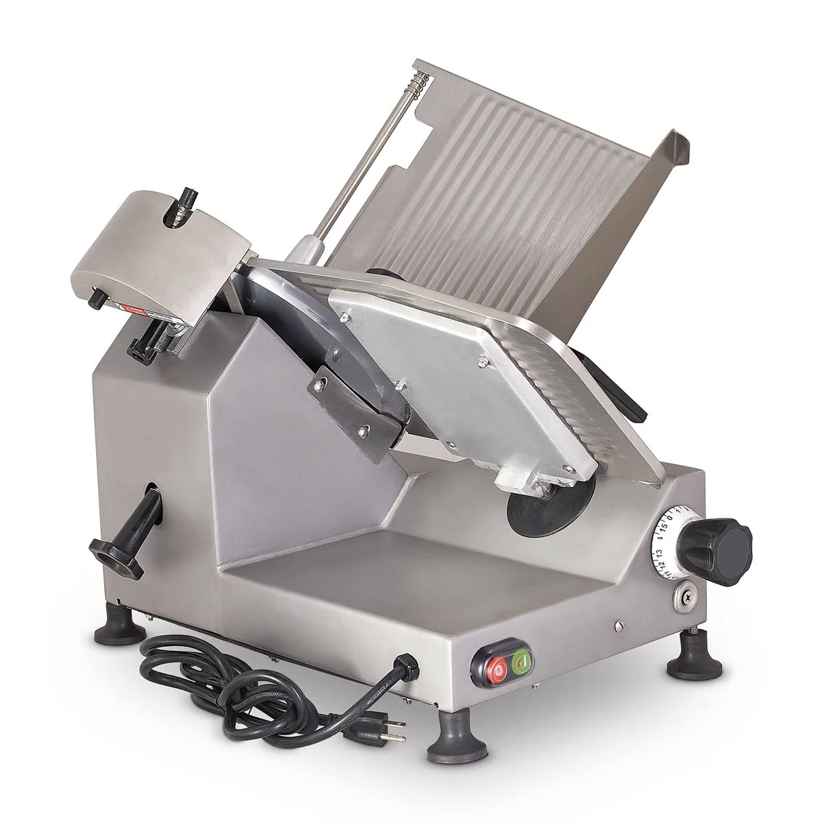 Pro-Cut KSDS-12 Meat Slicer, 12" Steel Blade, 45° Gravity Feed, 7/16" Slice, Belt-Driven, 1/3 HP, 250W, Stainless Steel