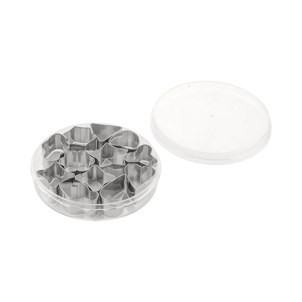 CAC China B11CT-12 Skull Cookie Pastry Cutter Set, 12-Piece Shapes, Stainless Steel Easy Release - Set
