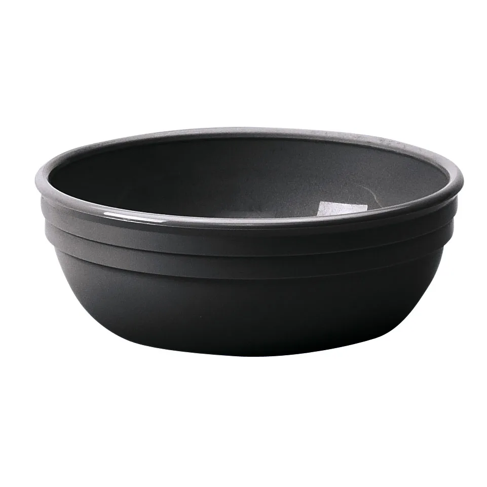Cambro 100CW110 Nappie Bowl – 5" Diameter, 12.5 oz, Black Polycarbonate, Scratch‑Resistant Finish