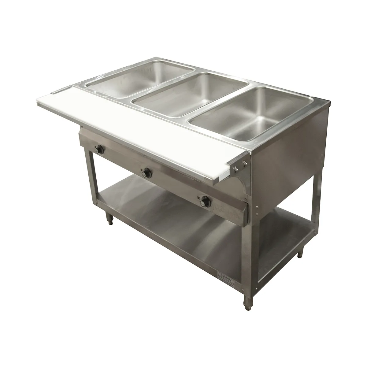 BK Resources STESW-3-240 44" Electric Steam Table, (3) Pan Sealed Wells