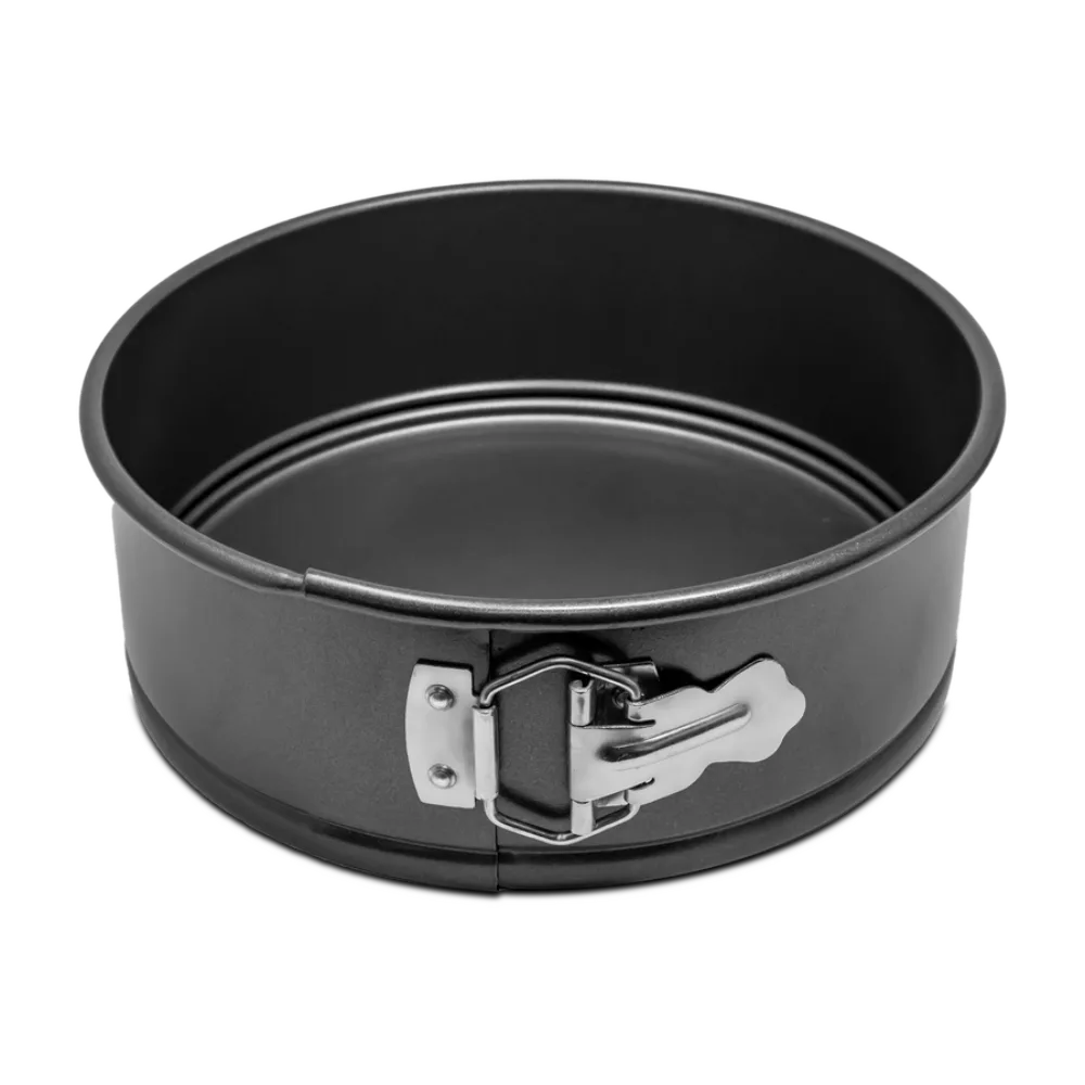 Omcan USA 81111 Springform Cake Pan, 9" Dia x 3" Deep, Aluminum Non‑Stick, 7"‑9" Size