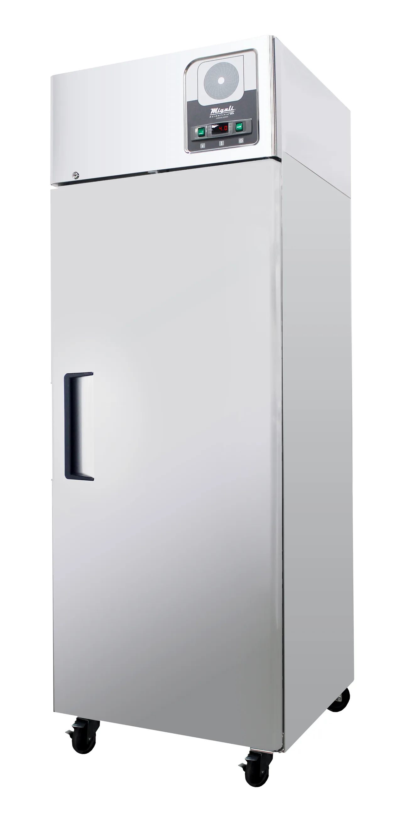 Migali G-1R-HC 28" Solid Door Medical Refrigerator, 21.4 Cu ft, Steel, R290, 115V, Six Shelves