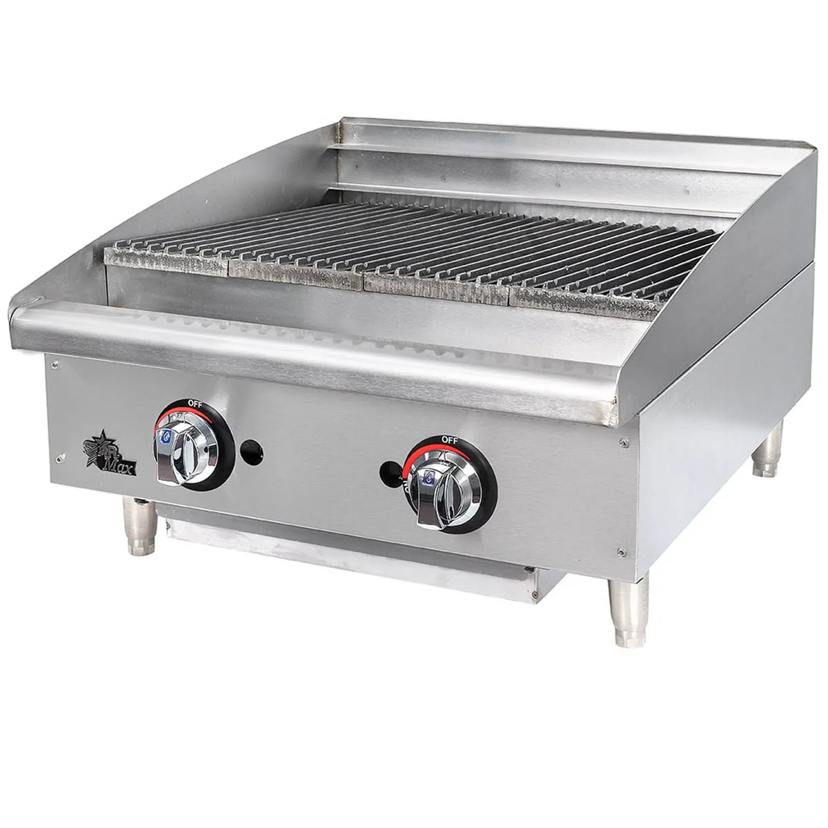 Star 6124RCBF 24" Countertop Gas Radiant Charbroiler w/ (2) Burners, 70.000 BTU