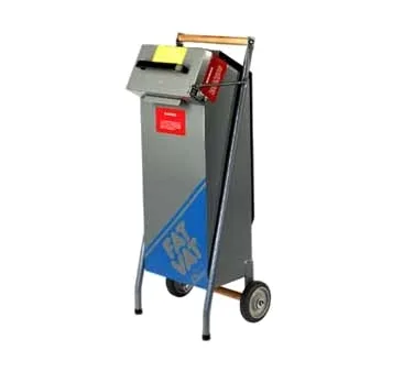 Pitco D9109105 40-Lb Shortening Disposal Caddy w/ Spring-Loaded Cover, Front Legs