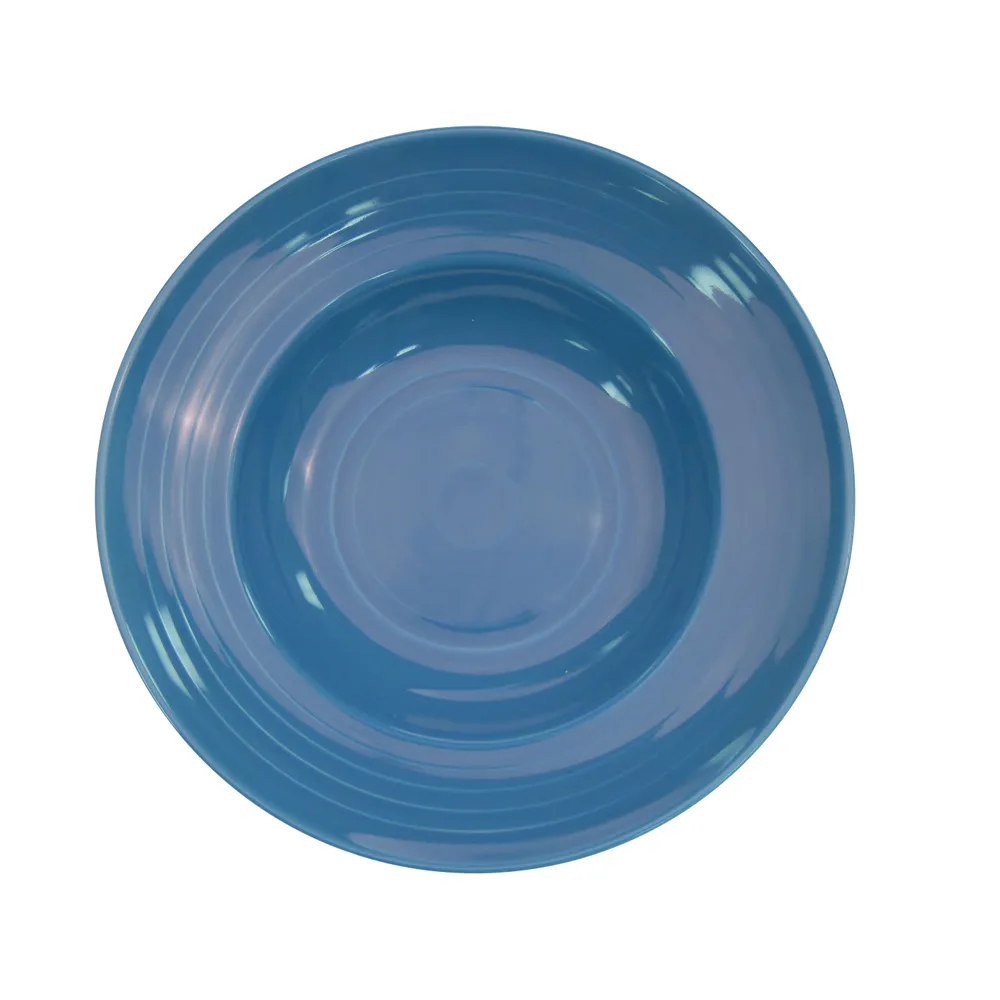 CACChina TG-3-PCK - Peacock Porcelain Bowl 9"D1-7/8"H 9oz Embossed Dishwasher/Oven/Microwave - Dozen