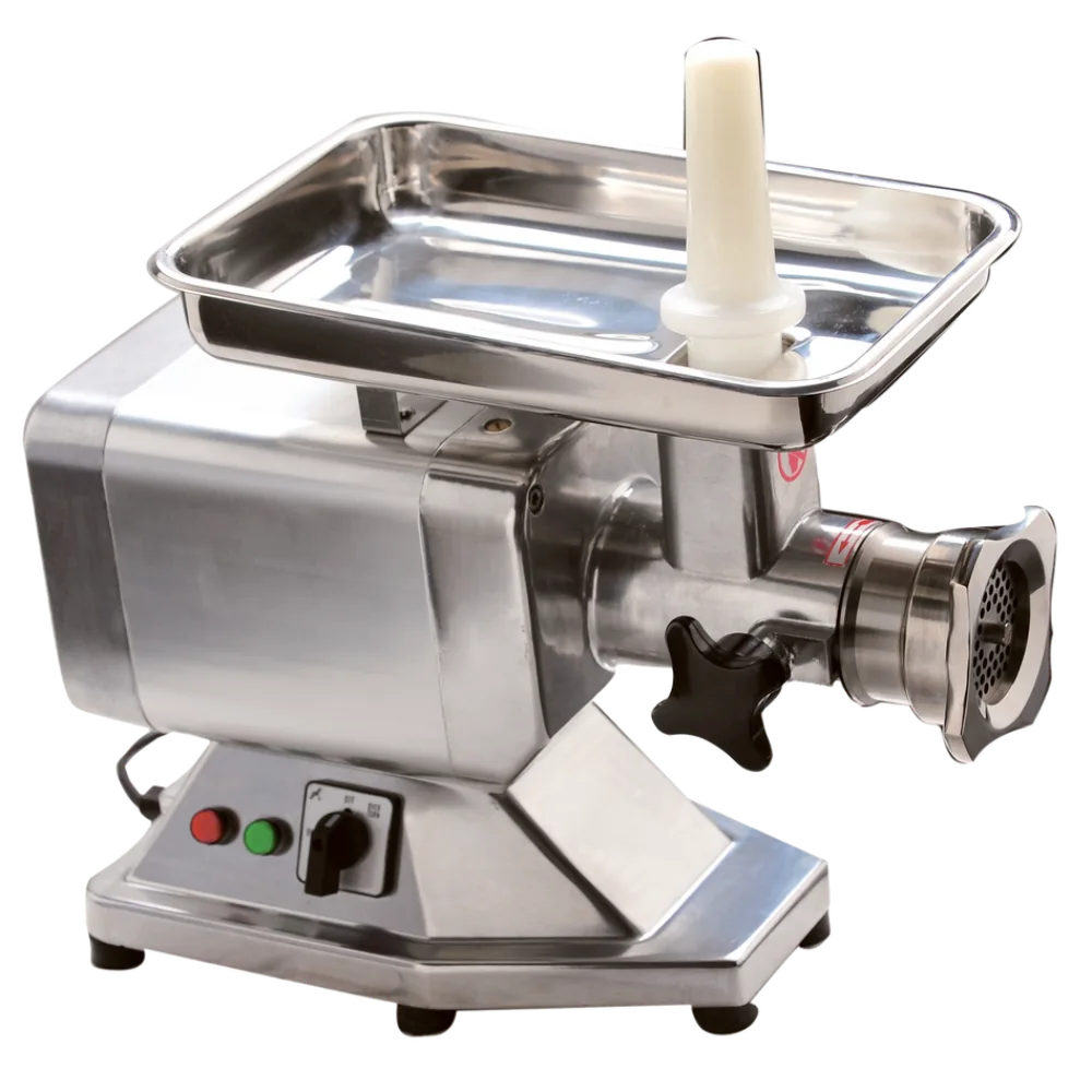 Omcan USA 48230 - 1.48 HP Electric Meat Grinder, #22 Hub, Die-Cast Aluminum Body, Stainless Steel Tray, 110-120V 60Hz