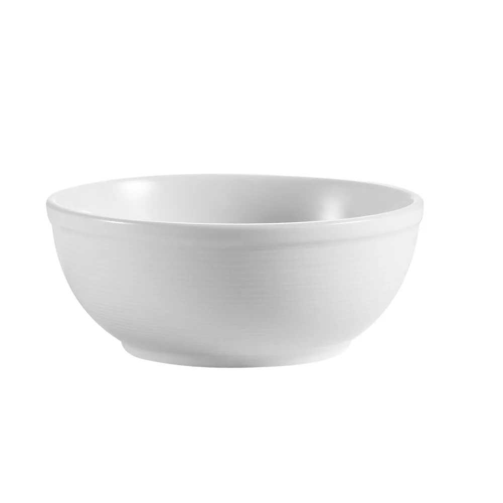 CAC China HMY-18 Pasta/Salad Bowl, 16 oz, 5-7/8" dia. x 2-1/4" H, Porcelain, Super White – 1 Dozen