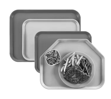 Cambro 1216CW148 Tray 11-7/8" x 16-1/4" White Polycarbonate, Lugs, Dri‑Stak, NSF, Made in USA