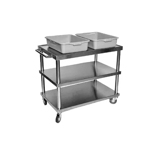 Klinger's Trading CS3LG-CART Stainless Steel Utility Bus Cart w/ 300lb. Capacity