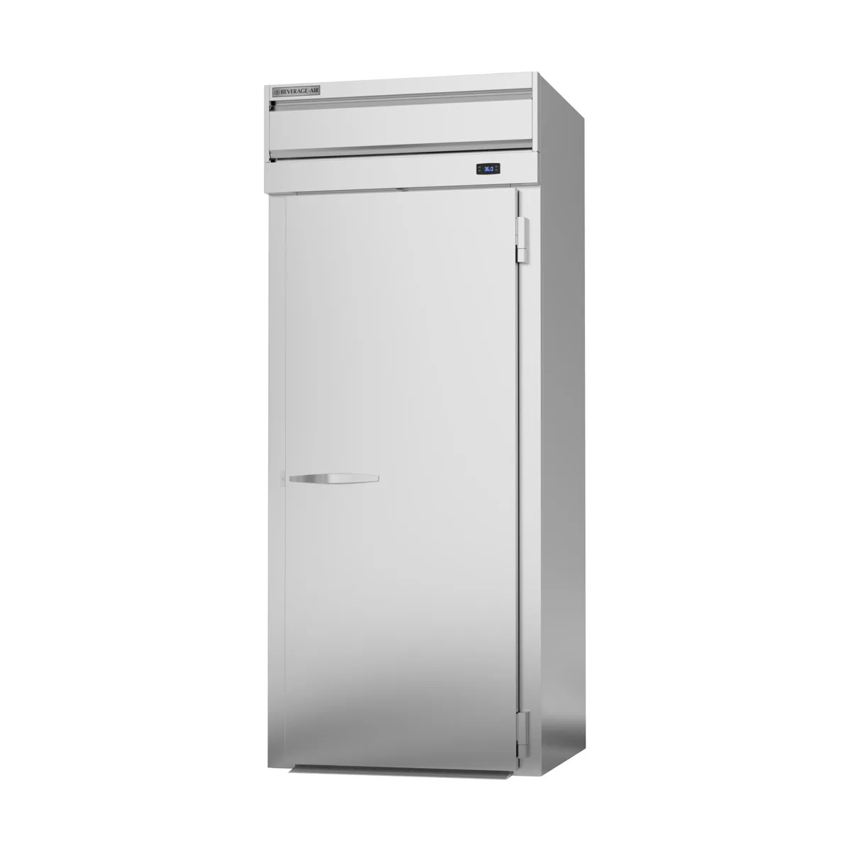 Beverage Air PRI1XTHC-1AS 36" Solid Door Roll-In Refrigerator, Extra Tall, Aluminum Interior, 38 cu. ft.