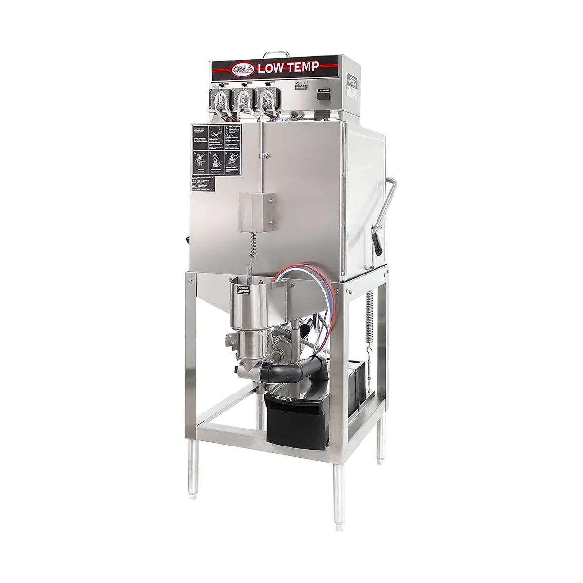 CMA Dishmachines AH 26" Door Type Straight Dishwasher, 40 Racks/Hr - 68 Gal/Hr - Low Temp