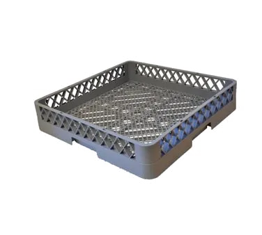 Omcan USA 37387 Dishwasher Rack, Full Flat, 19-1/4" x 19-1/4" x 4", Gray Plastic