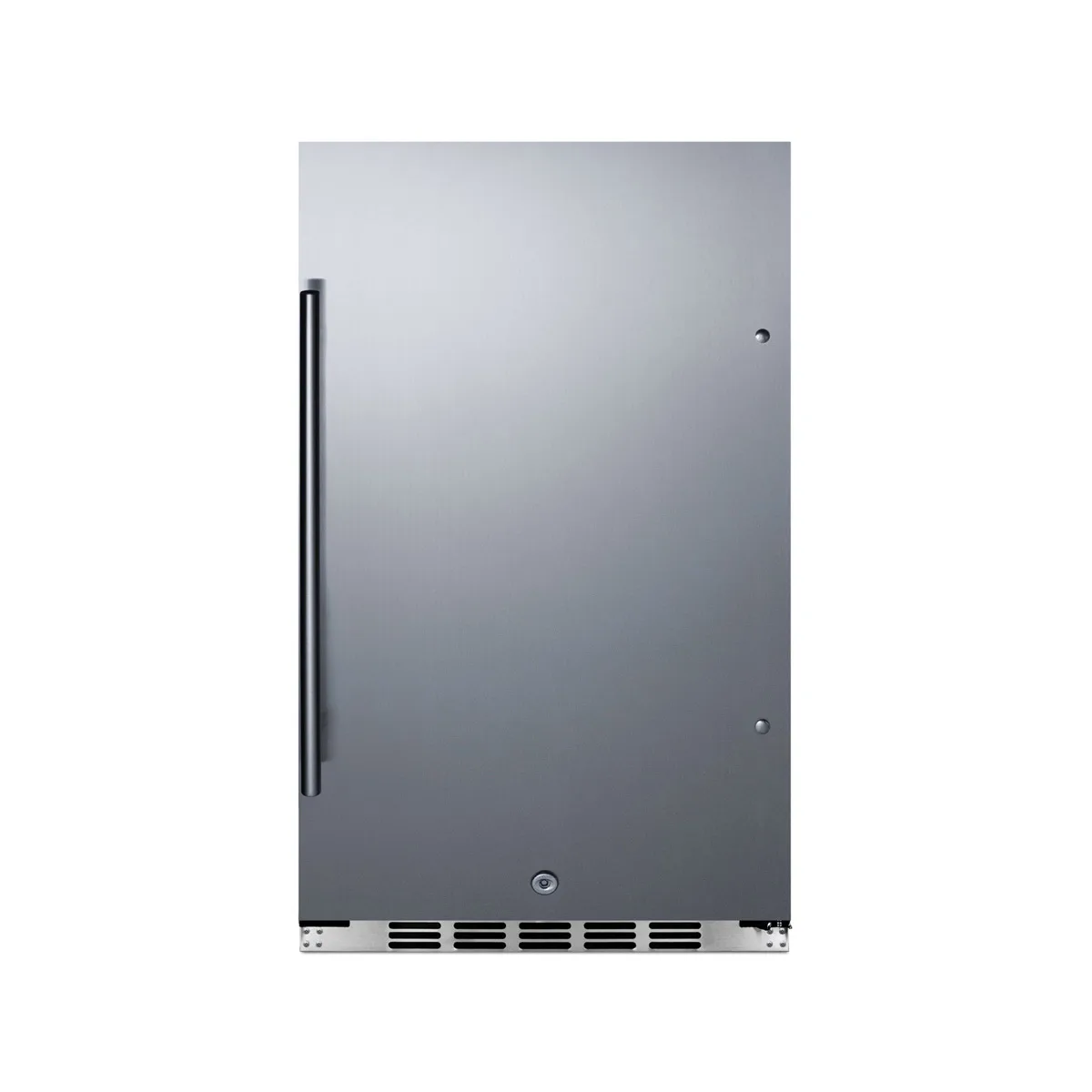 Summit FF195H34 19" Built-in or Freestanding Undercounter Refrigerator in Black, Stainless Steel Door, 3.13 cu. ft