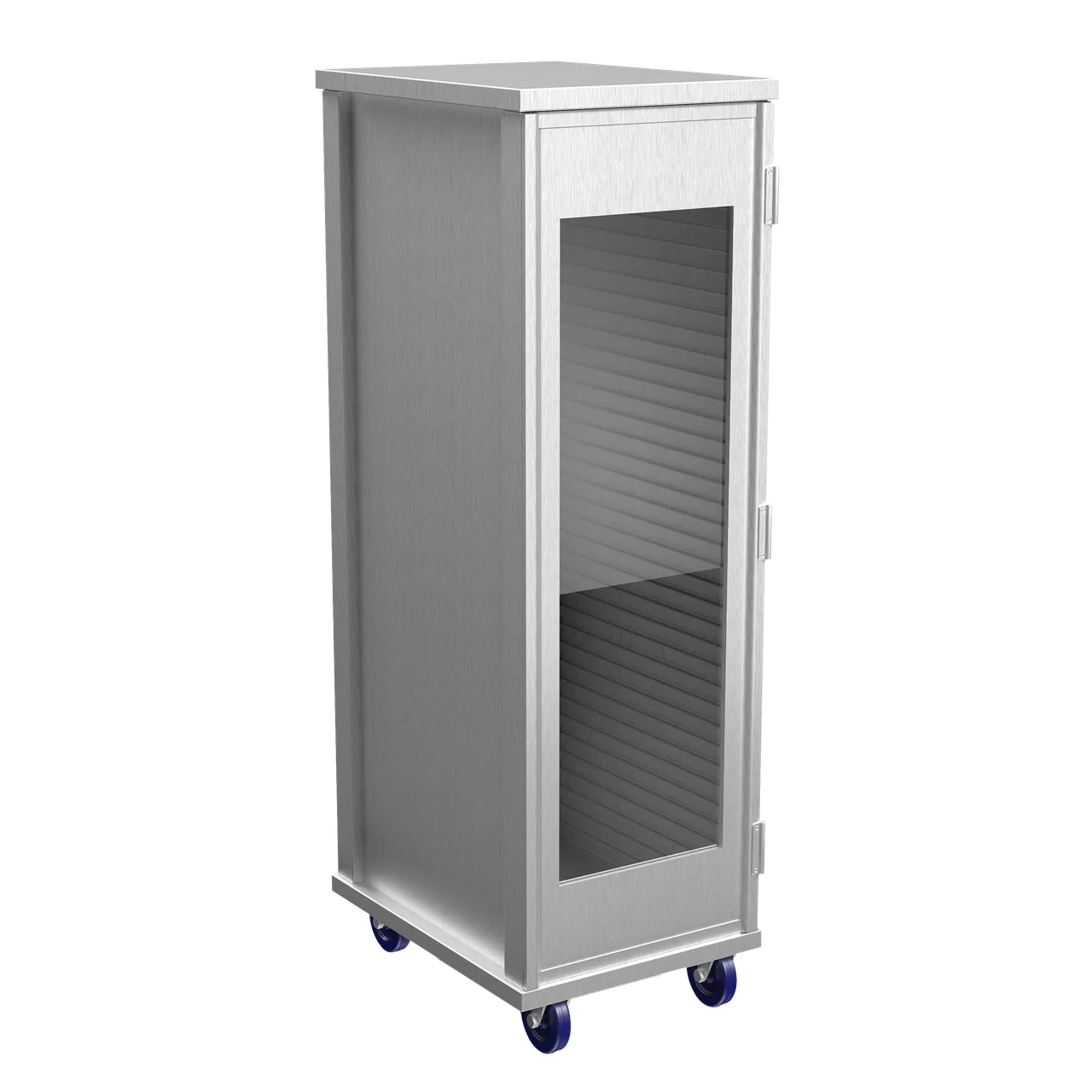 Winholt EC1840-C-LD Aluminum 40 Pan Enclosed Transport Cabinet - 21"W x 27"D x 68"H