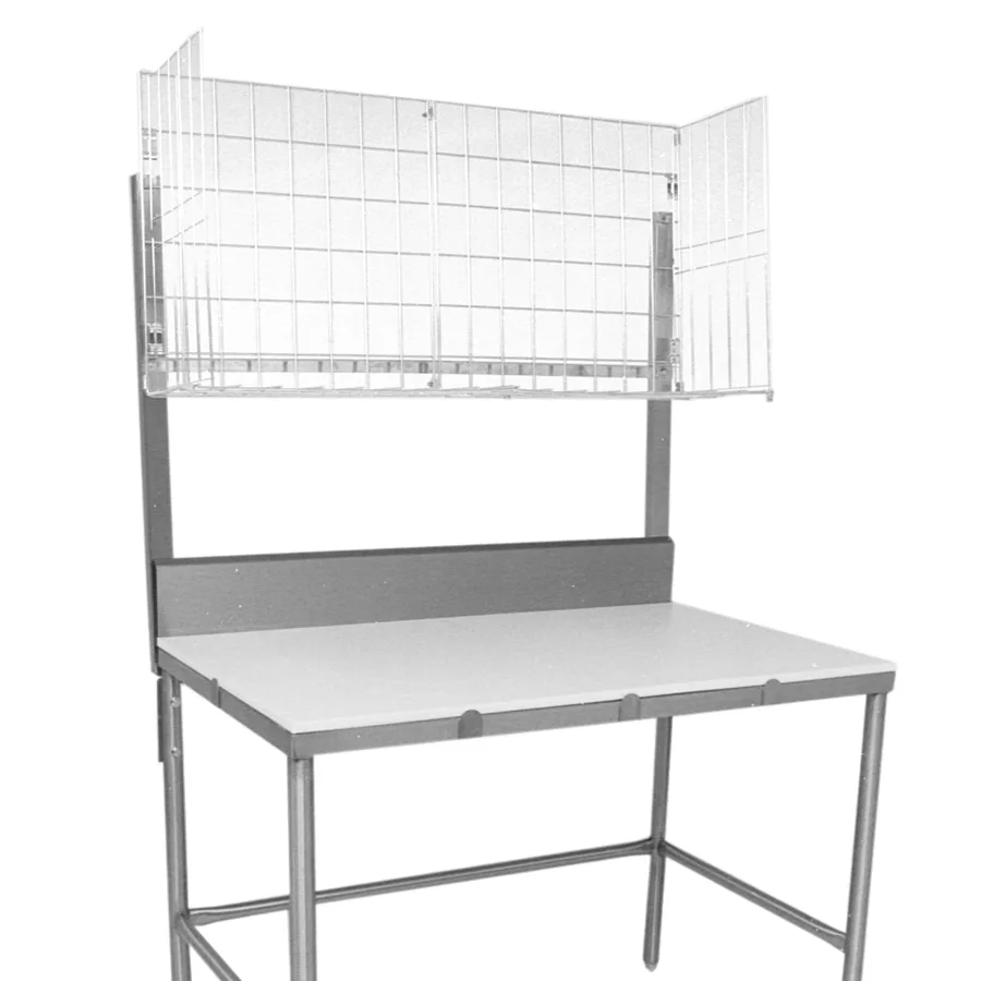 John Boos MBR01A Stainless Steel Table Mounted Meat Boat Rack - 12" x 36" x 25"
