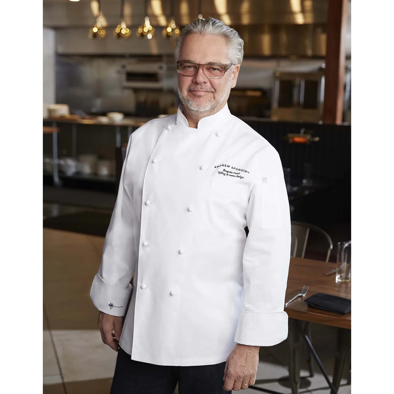 Chef Works CCHR-WHT-44 Henri Chef Coat, White 100% Cotton, Size 44, French Cuffs