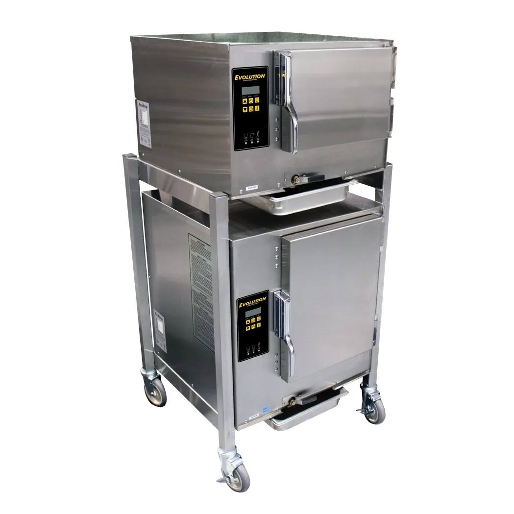 AccuTemp E3/E64403D120 DBL 9 Pan Electric Boilerless Convection Steamer, Double Stacked, Connectionless