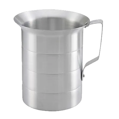 Omcan USA 80400 Measuring Cup - 1/2 Qt (480 mL) 16 oz, Aluminum with Riveted Handles