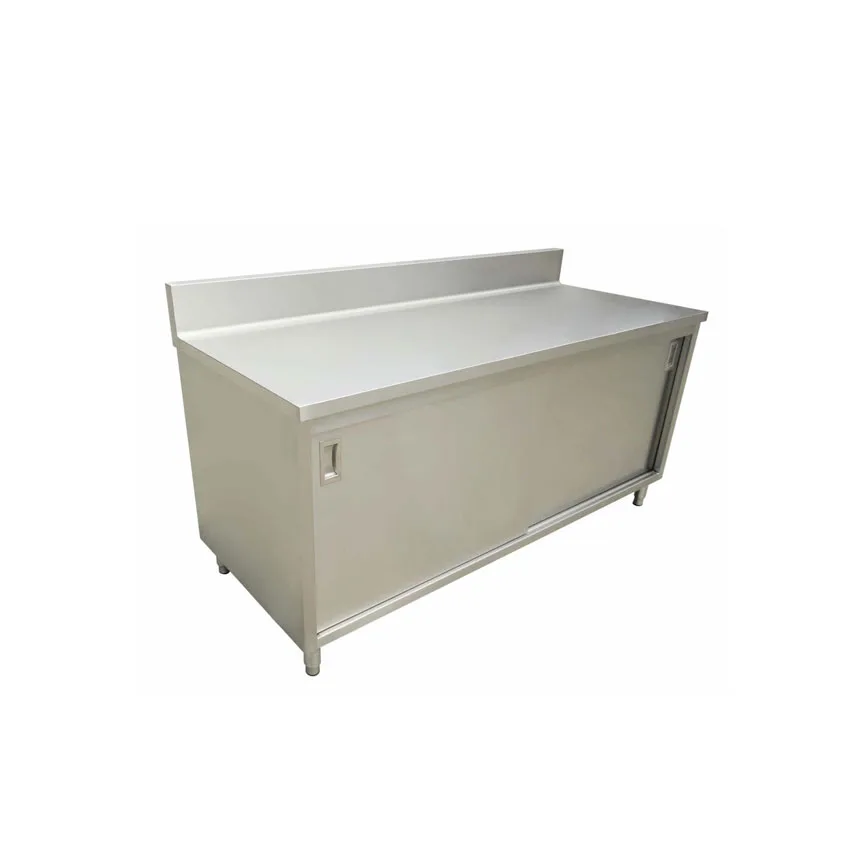 Omcan USA 43480 Cabinet Base Sliding Doors Work Table