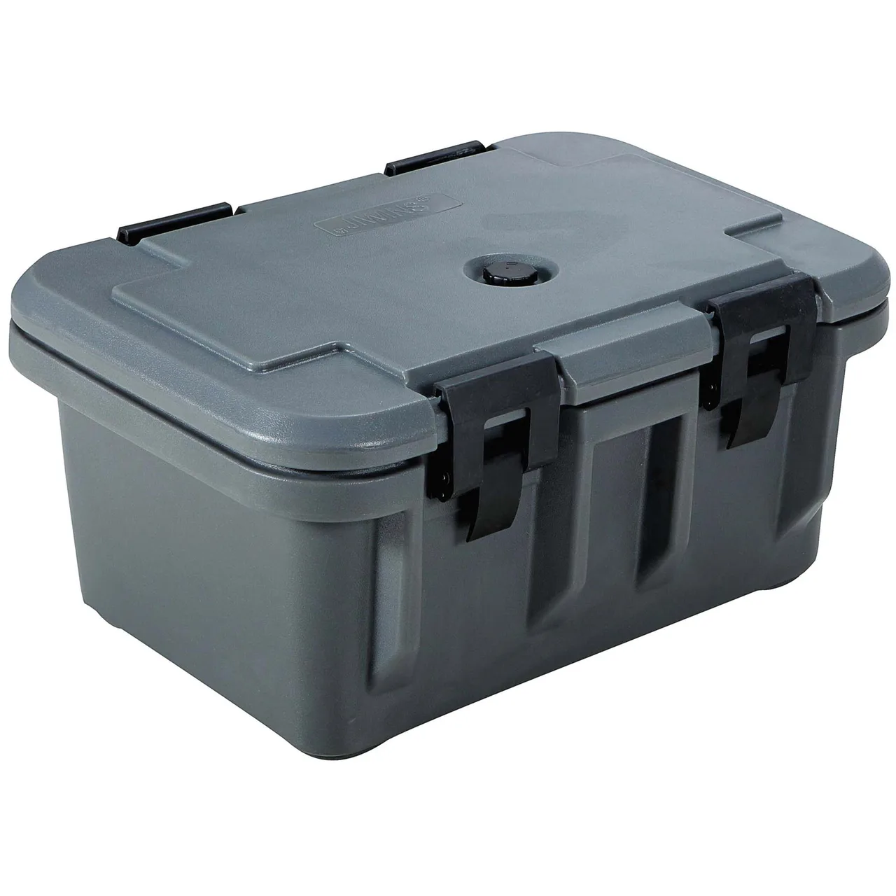 Omcan USA 80165 Insulated Food Transport Container, Top Loading, Gray Polypropylene, 6" D Pans
