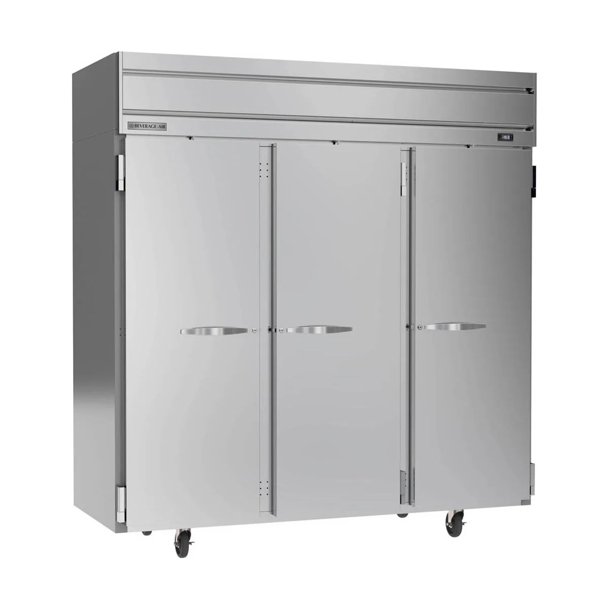 Beverage Air HFS3HC-1S 78" 3-Solid Door Reach-In Freezer, Top Mounted, 69.1 cu. ft., Stainless Steel Front