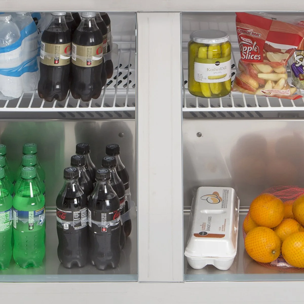 Maxx Cold MXCR48UHC 48" 2-Section Undercounter Refrigerator w/ 2 Solid Doors, 12 cu. ft.