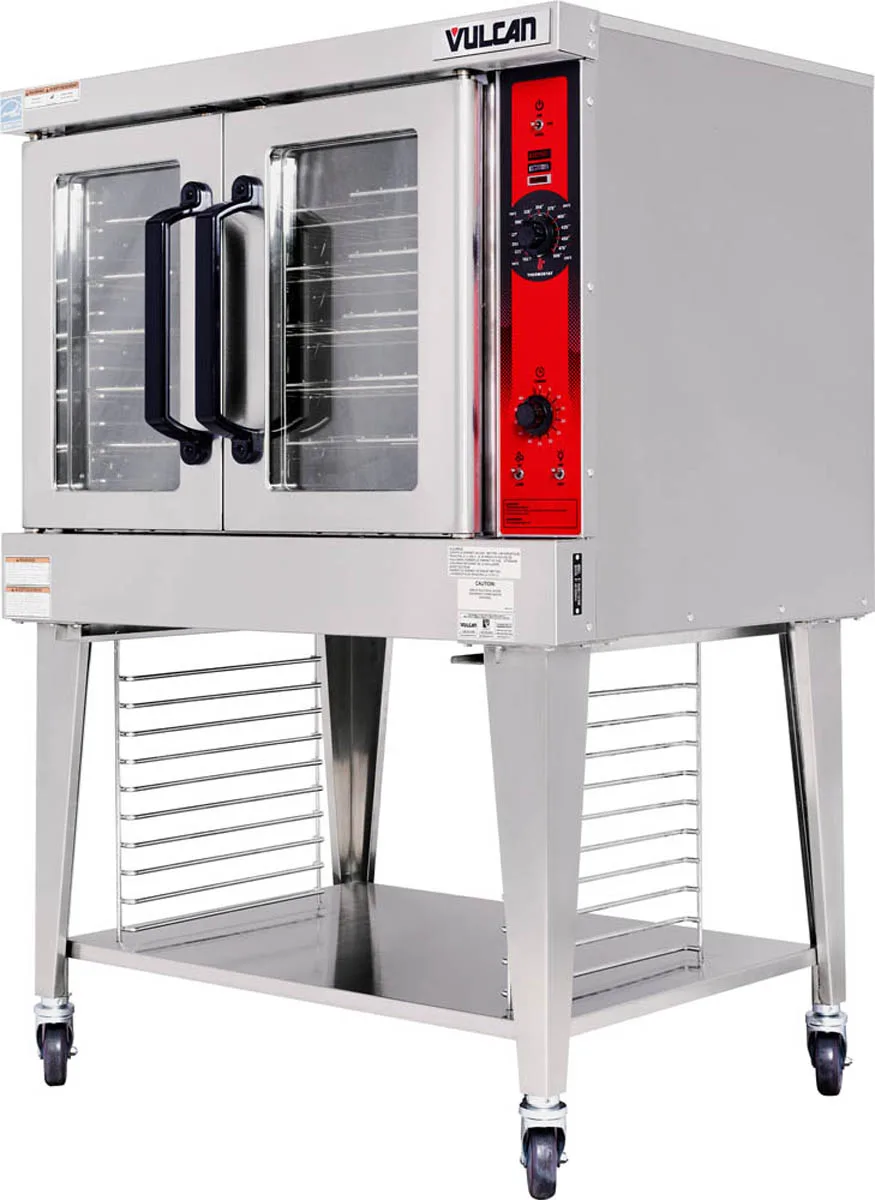 Vulcan VC4ED Full Size Electric Convection Oven with Single Deck, Solid State Controls
