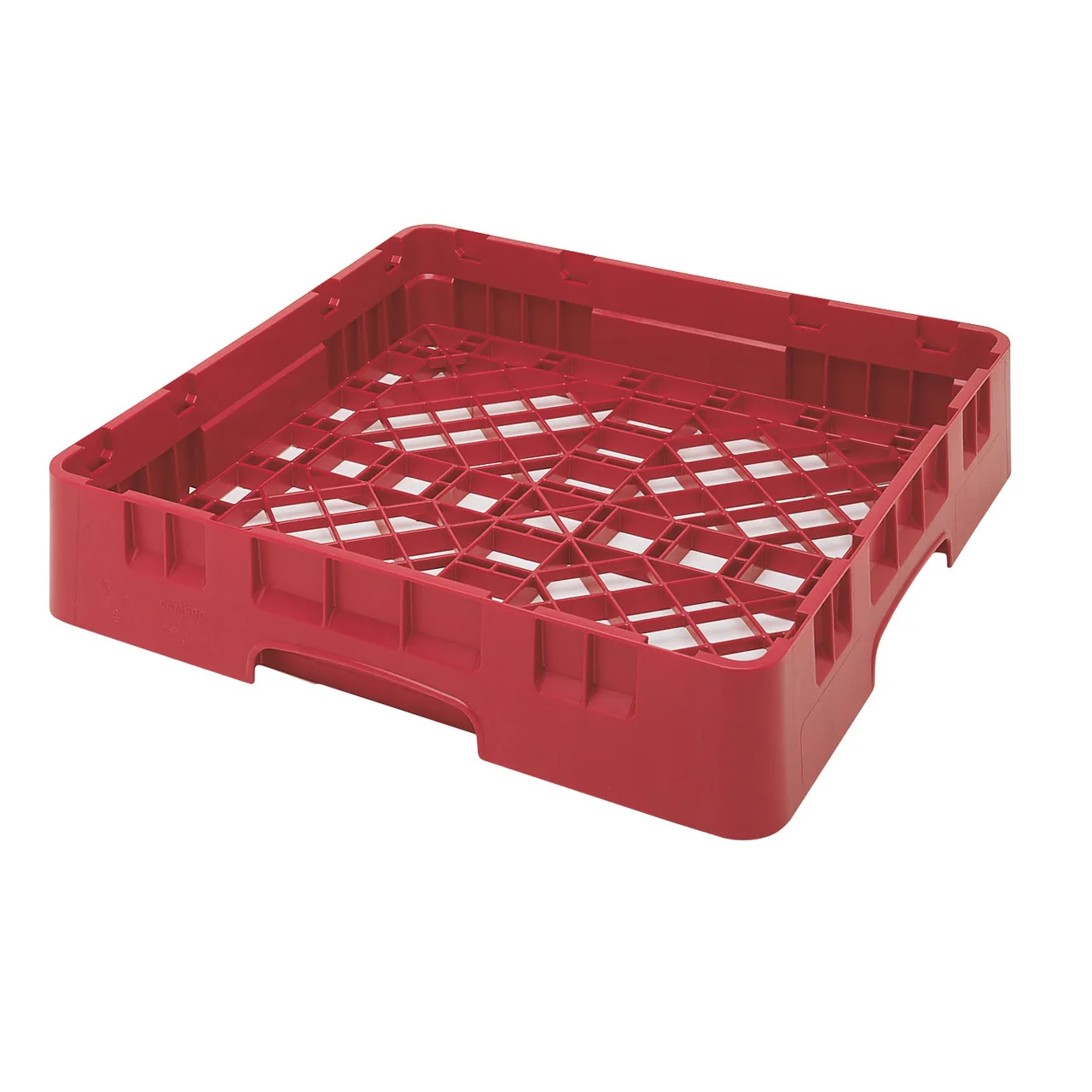 Cambro BR258163 Camrack Base Rack, Full Size, 1 Compartment, Red Polypropylene, 19-3/4" x 19-3/4" Inside Rack Height