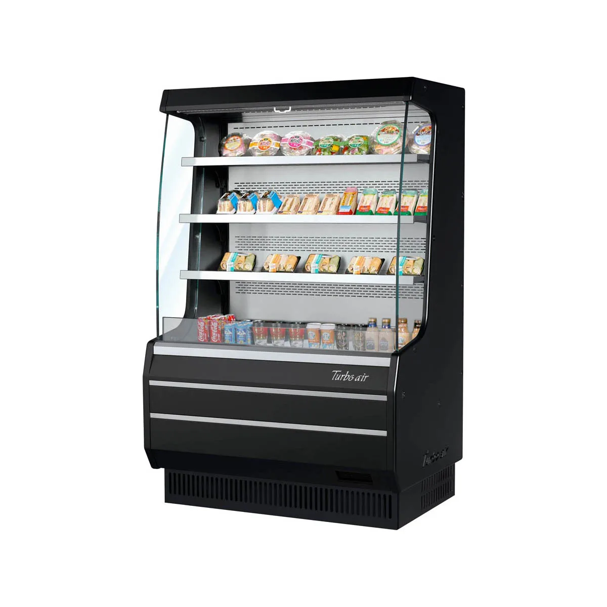 Turbo Air Turbo Air TOM-40MW(B)-N 39" Vertical Open Air Merchandiser, Specify Exterior, Self-Contained
