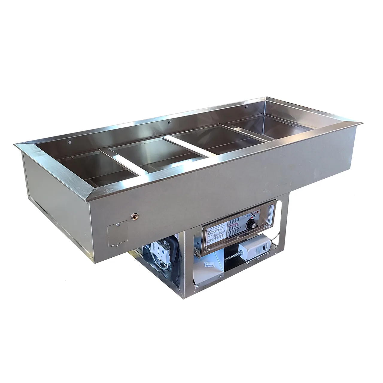 BK Resources E-DT-4 Dual Temperature Drop-In Hot/Cold Food Well, (4) Well