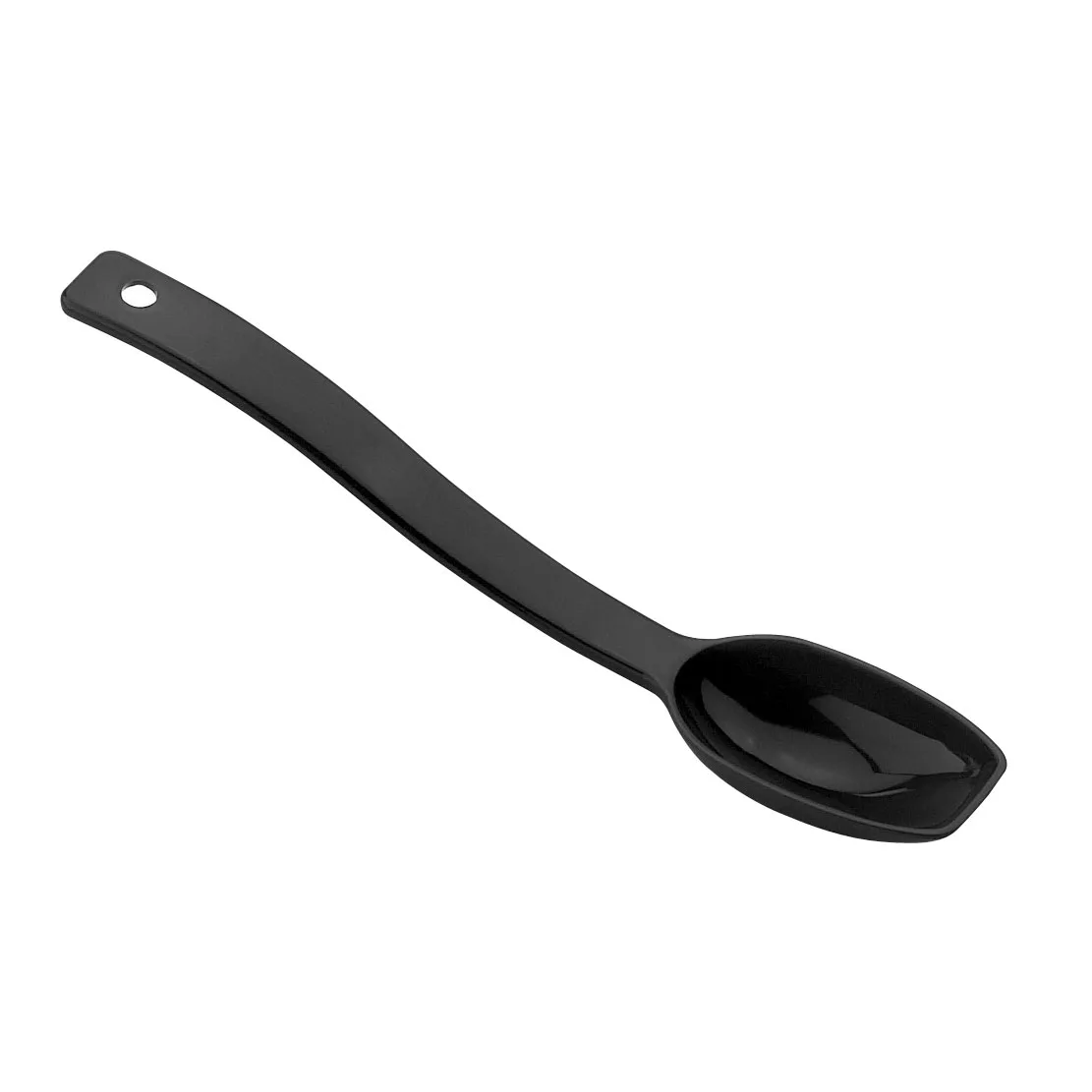Cambro SPO8CW110 Salad Spoon – 8", 1/2‑Oz Polycarbonate, Black Hanging Hole, NSF, Made in USA