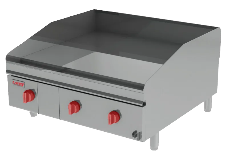 Lang 136ZTD 36" Countertop Electric Griddle with 36" x 30" Surface, Steel Plate, Thermostatic Controls