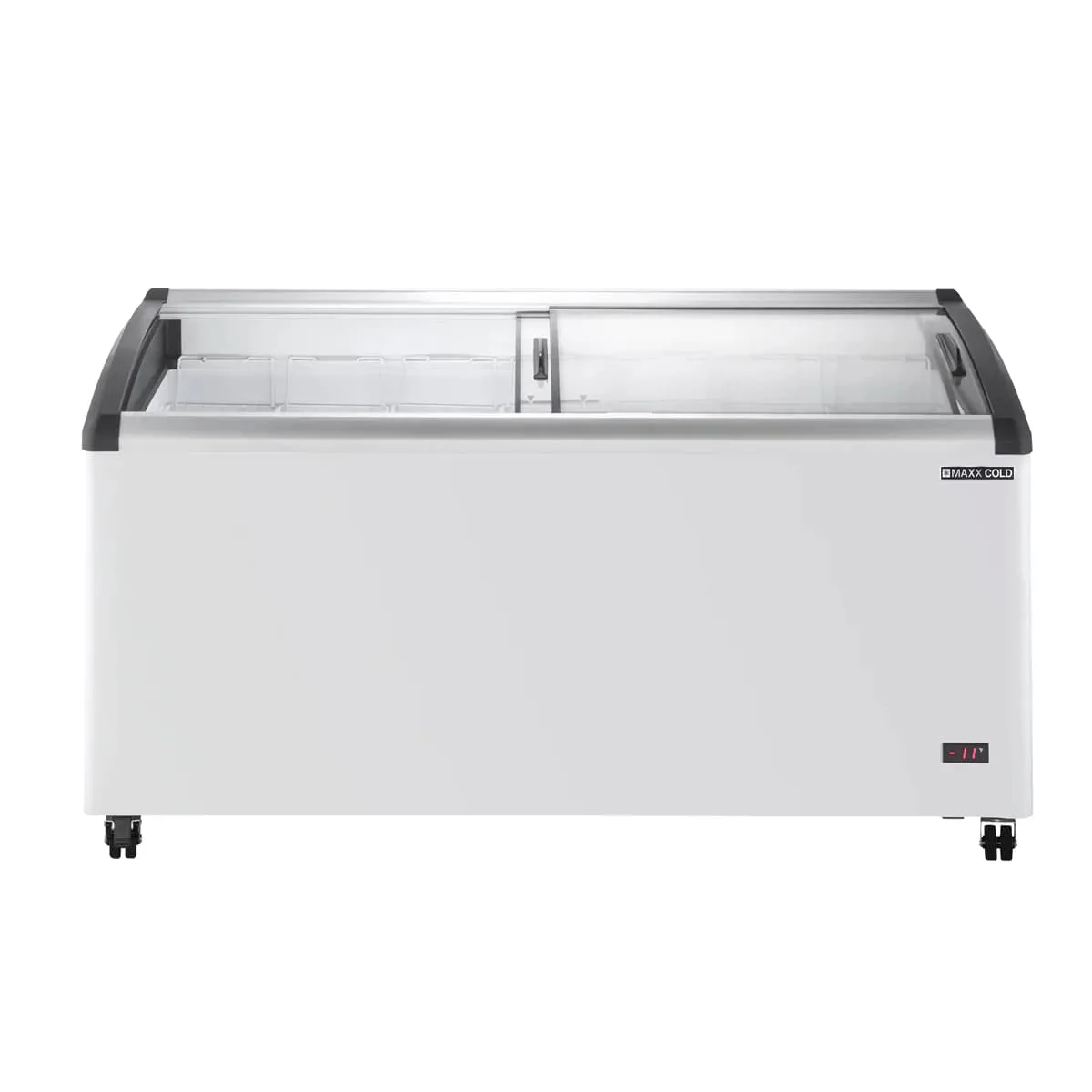 Maxx Cold MXF64CHC-7 63" Curved Lid Ice Cream Display Freezer, 12.36 cu. ft.