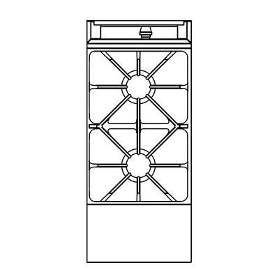 Southbend P16N-X Gas 16"-17" Heavy Duty Range w/ (2) Open Burners, Modular Base, Manual Controls, 90.000 BTU