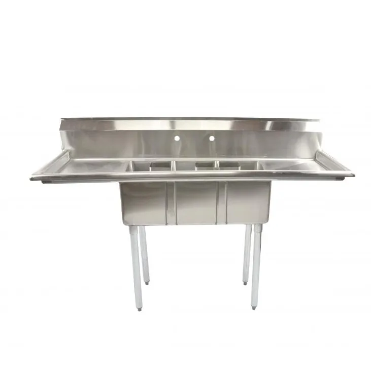Omcan USA 39764 (3) Three Compartment Sink