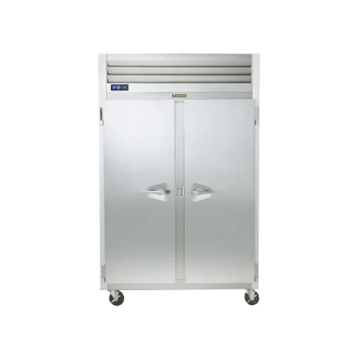 Traulsen G24305P 2-Section Pass-Thru Heated Holding Cabinet, 48.8 cu ft, Solid Doors, Stainless Steel