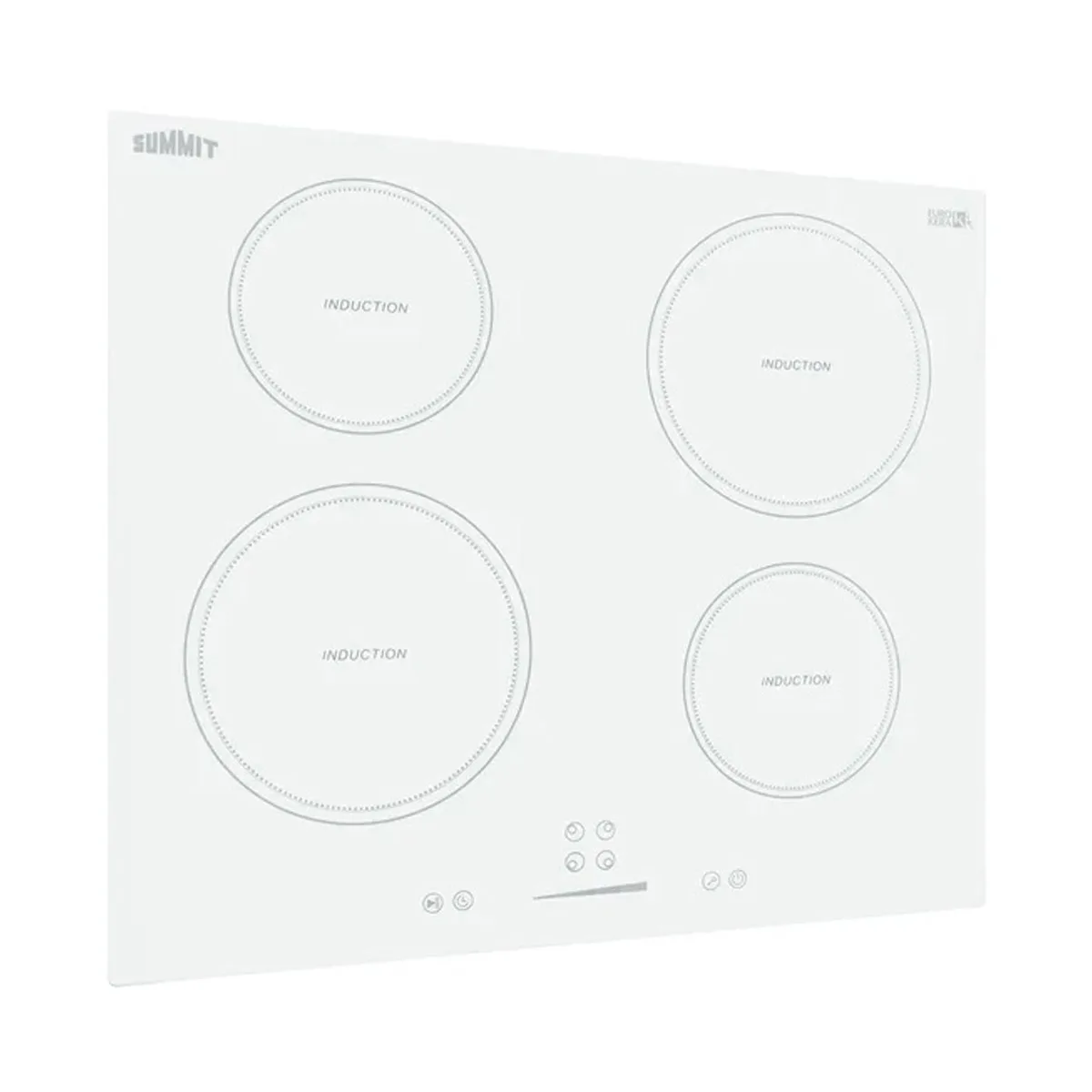 Summit SINC4B242W 24" W Drop-In Induction Range