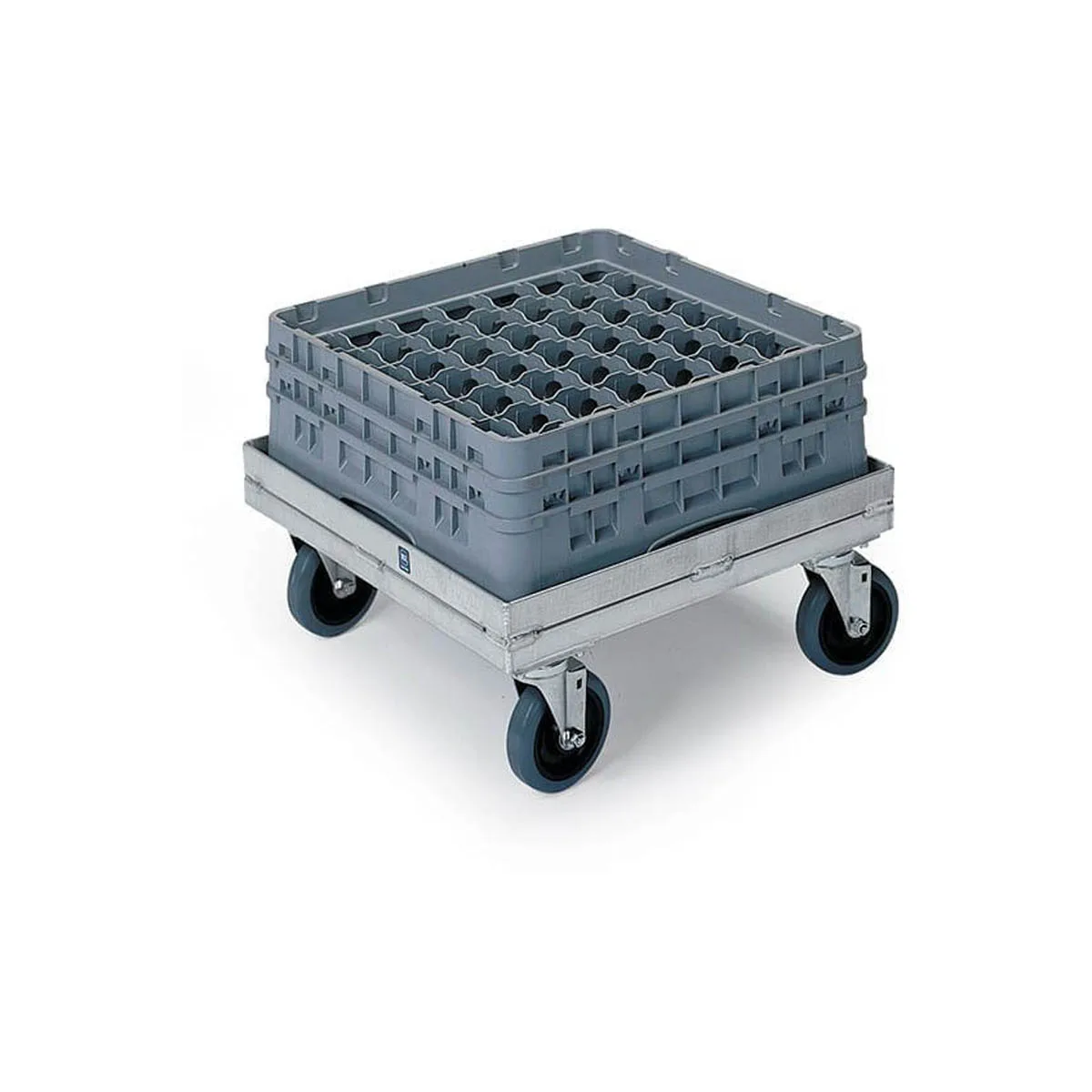 Lakeside 337 Aluminum Glass Rack Dolly, Silver, 700 lb, 20x20 Rack, NSF Certified
