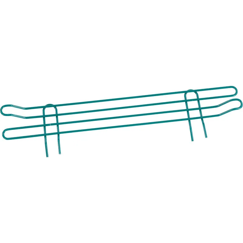Klinger's Trading SLEDGE48-GREEN Shelf Ledge, 48"W x 5-1/2"H, Green Epoxy Coated for Wire Shelf