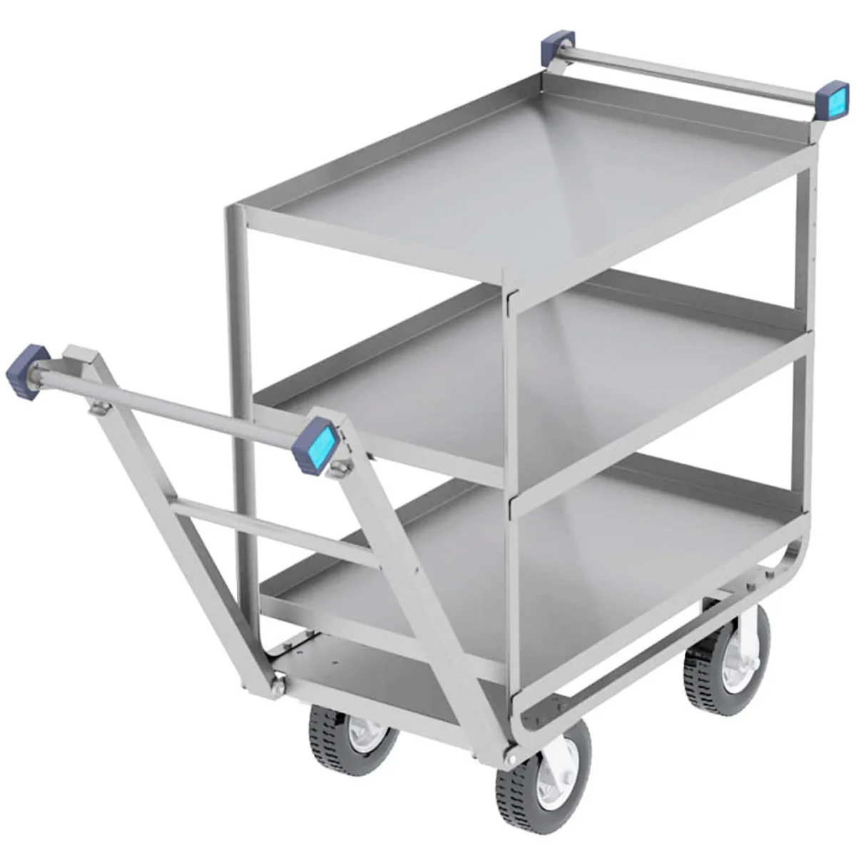 Lakeside 155047 Multi-Terrain Mobility Cart with 8" Casters and 3 Shelves (21" x 33")