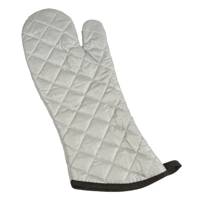 Carlisle 801SG17 San Jamar 17" Silicone Oven/Freezer Mitt, Silver, 0°F‑400°F, 15‑Sec - 1 Pair
