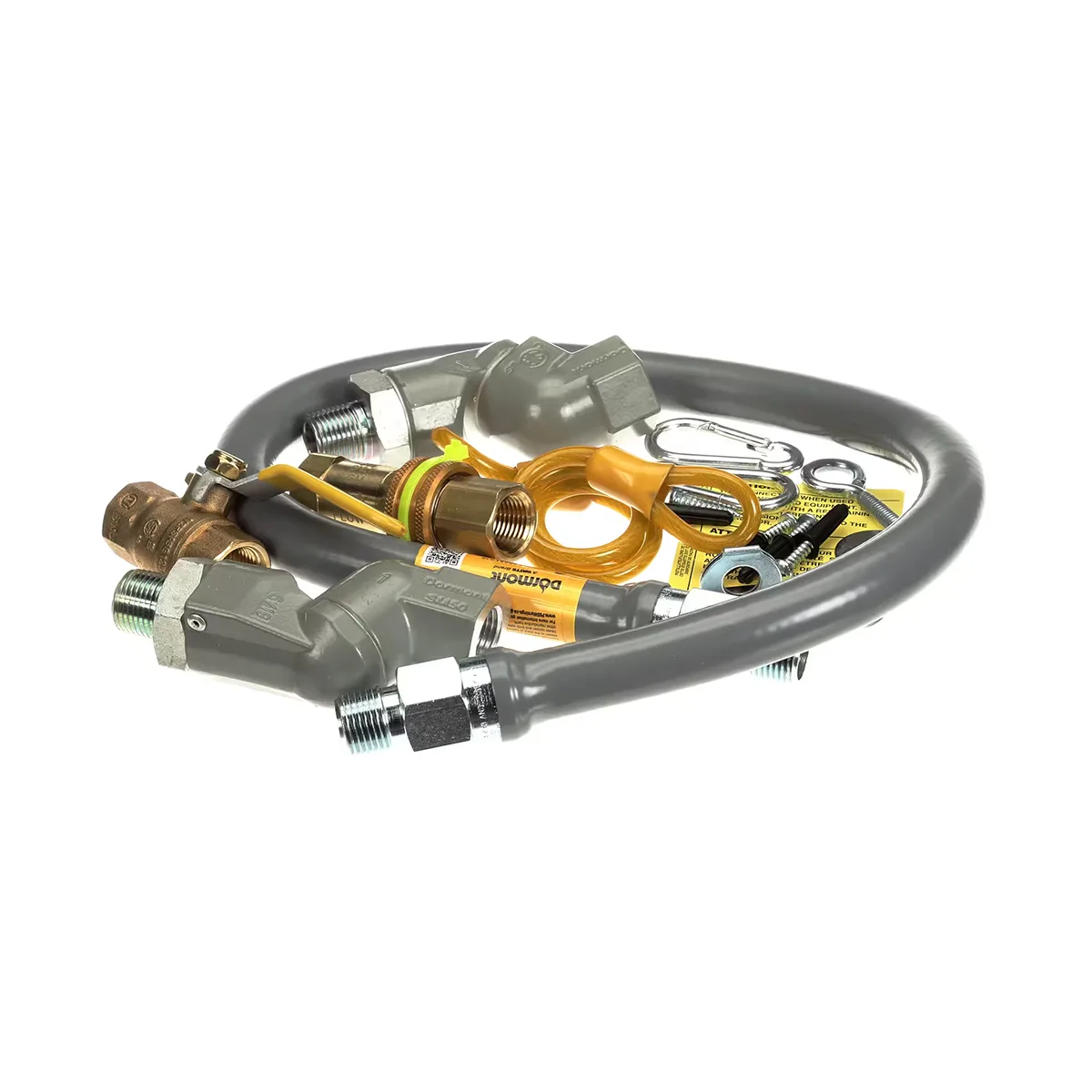 Dormont RG502S36 ReliaGuard 36" Gas Connector Kit, (2) SwivelGuard, Snap Quick-Disconnect, 1/2" Diameter