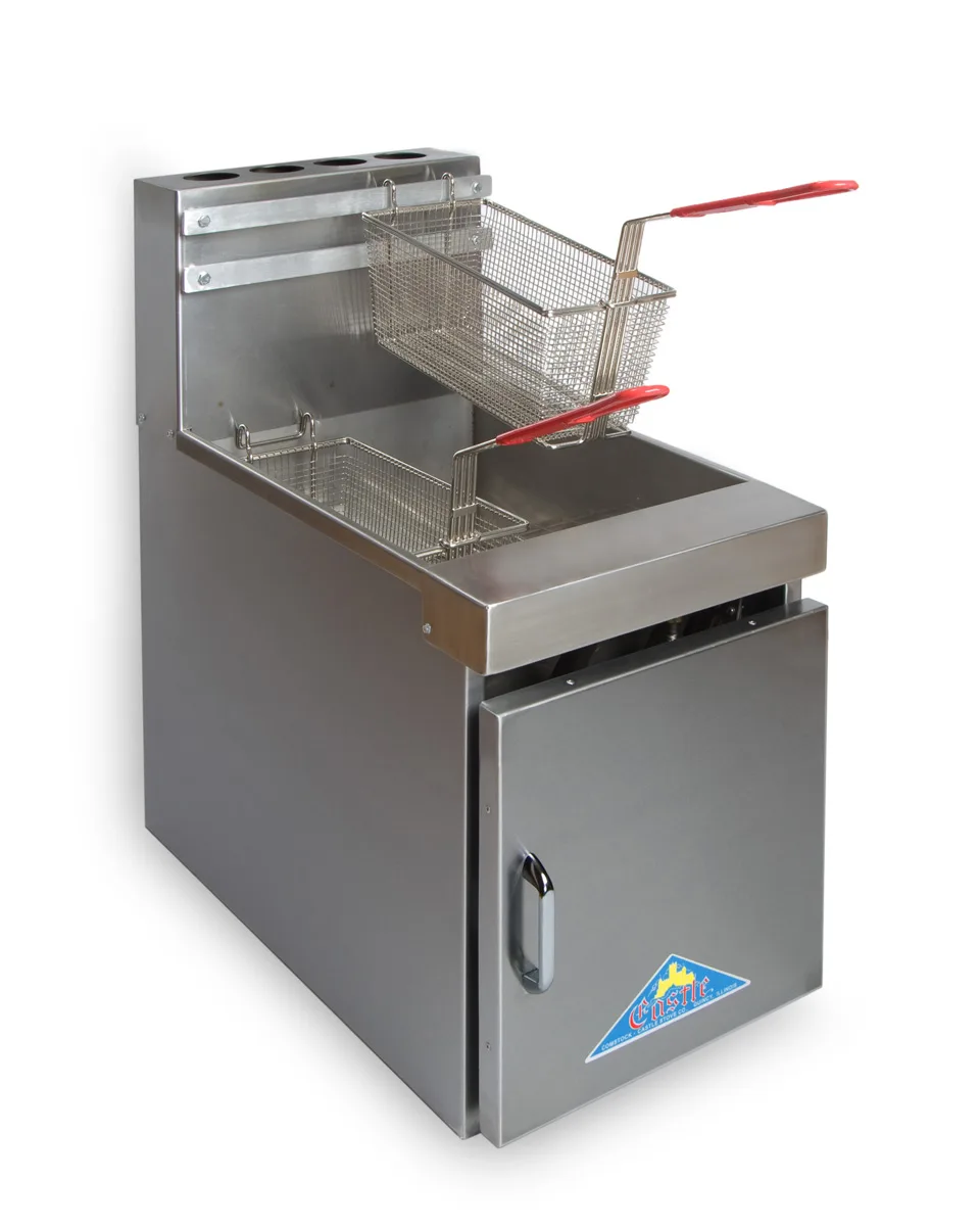 Comstock-Castle 14HC Full Pot Countertop Gas Fryer w/ 35 lbs Capacity, Thermostatic Controls