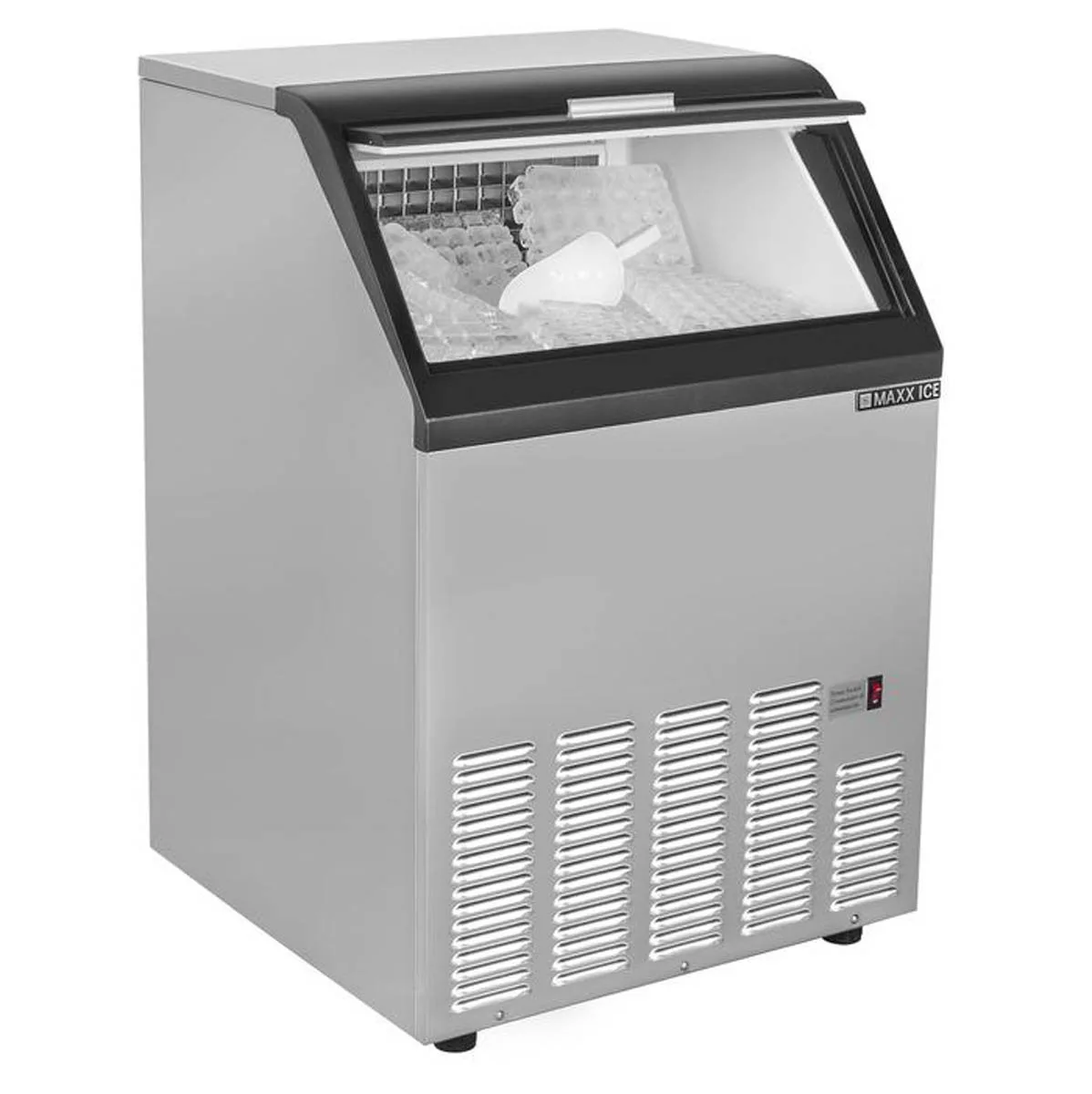 Maxx Ice MIM120 22" Air Cooled Full Cube 120 lb Undercounter Ice Machine with 35 lb Bin
