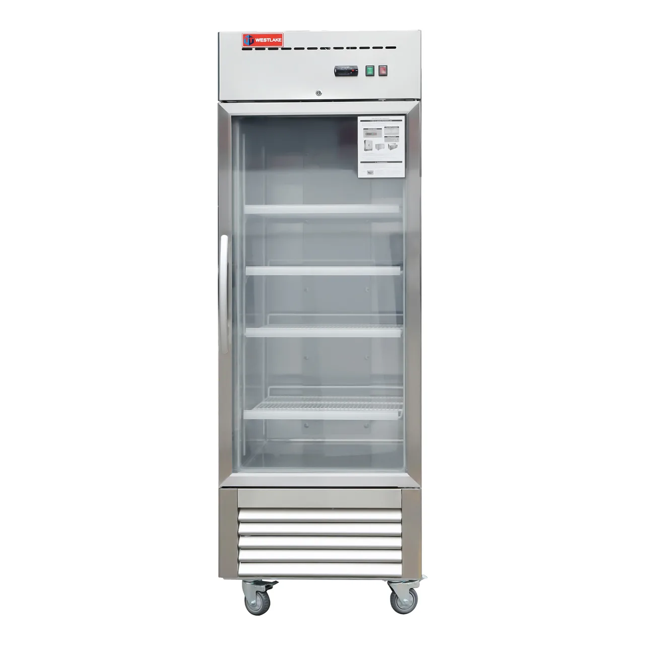 Westlake WKR-23BG Merchandiser Refrigerator, 23 cu ft, 27" Wide Door, R290 Refrigerant, 1/4 HP 115V