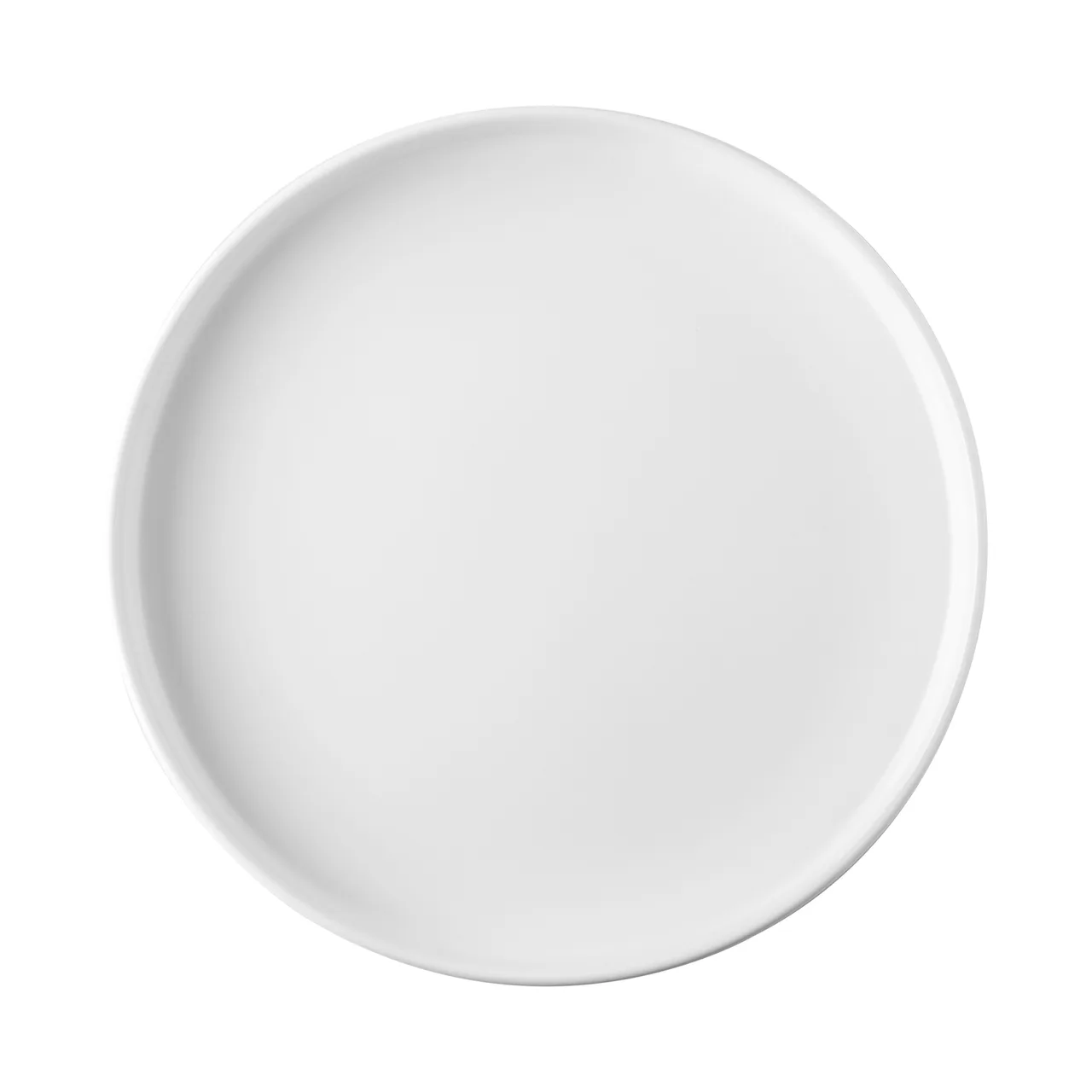 CACChina XHDS-16-W Hudson Plate – 10-7/8" Dia, 1-1/8" H, Matte White, Flat Edge, 1 Dozen