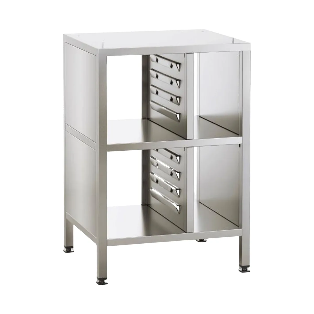 RATIONAL 60.31.057 Stand II Oven Equipment Stand, Marine Version, Open Base With Pan Slides