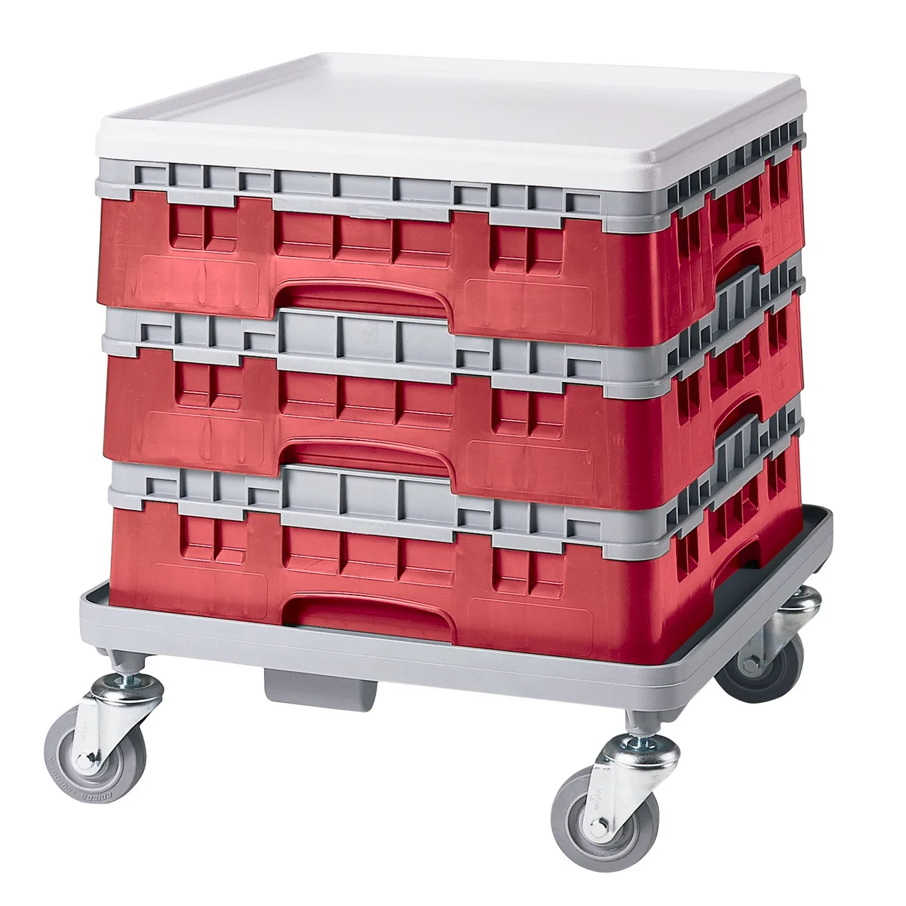 Cambro BR414163 Camrack Base Rack, Full Size, Red, Polypropylene, 19-3/4 x 19-3/4, 4-7/8 Inside Rack Height