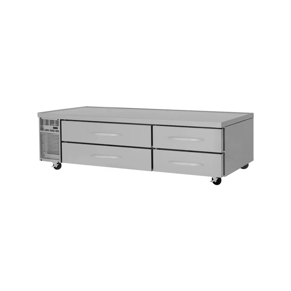 Turbo Air PRCBE-96R-N 96" 4 Drawers Refrigerated Chef Base, Marine Edge, 17.5 cu. ft.