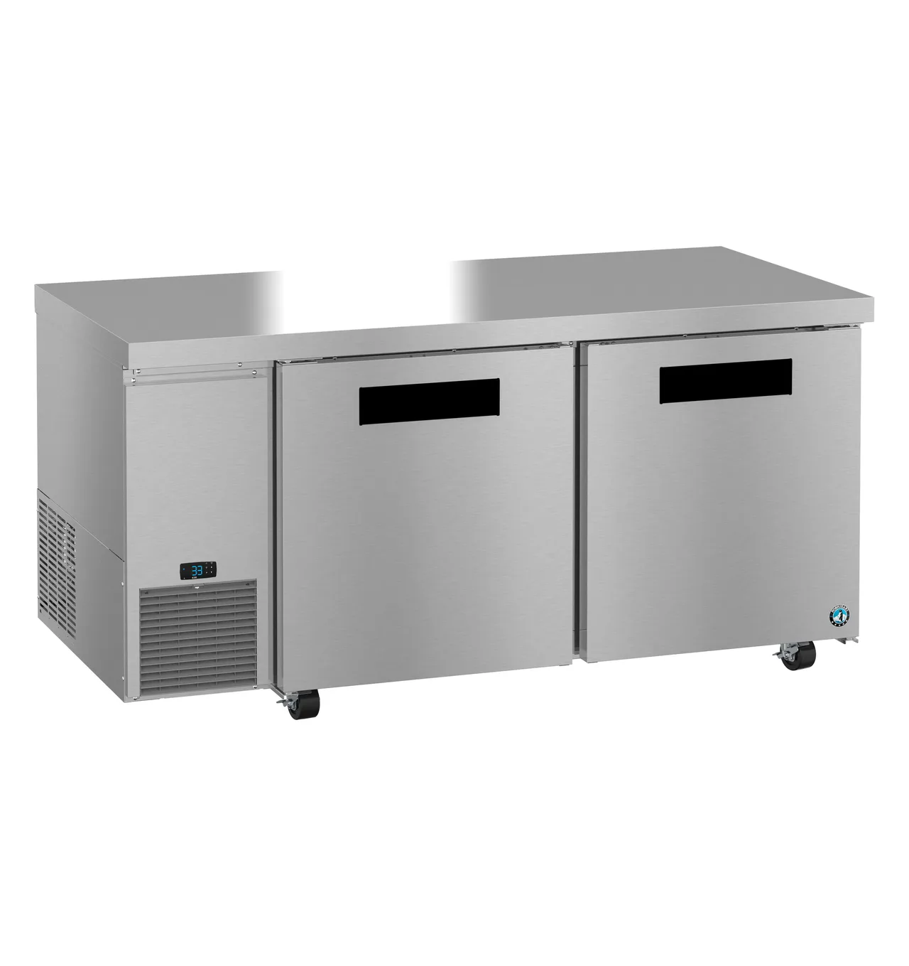 Hoshizaki ULF67B 67" 2-Door Undercounter Freezer, Stainless Steel, 19.97 cu. ft.